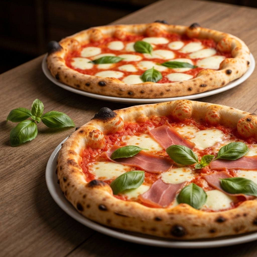 Zwei neapolitanische Pizzen
