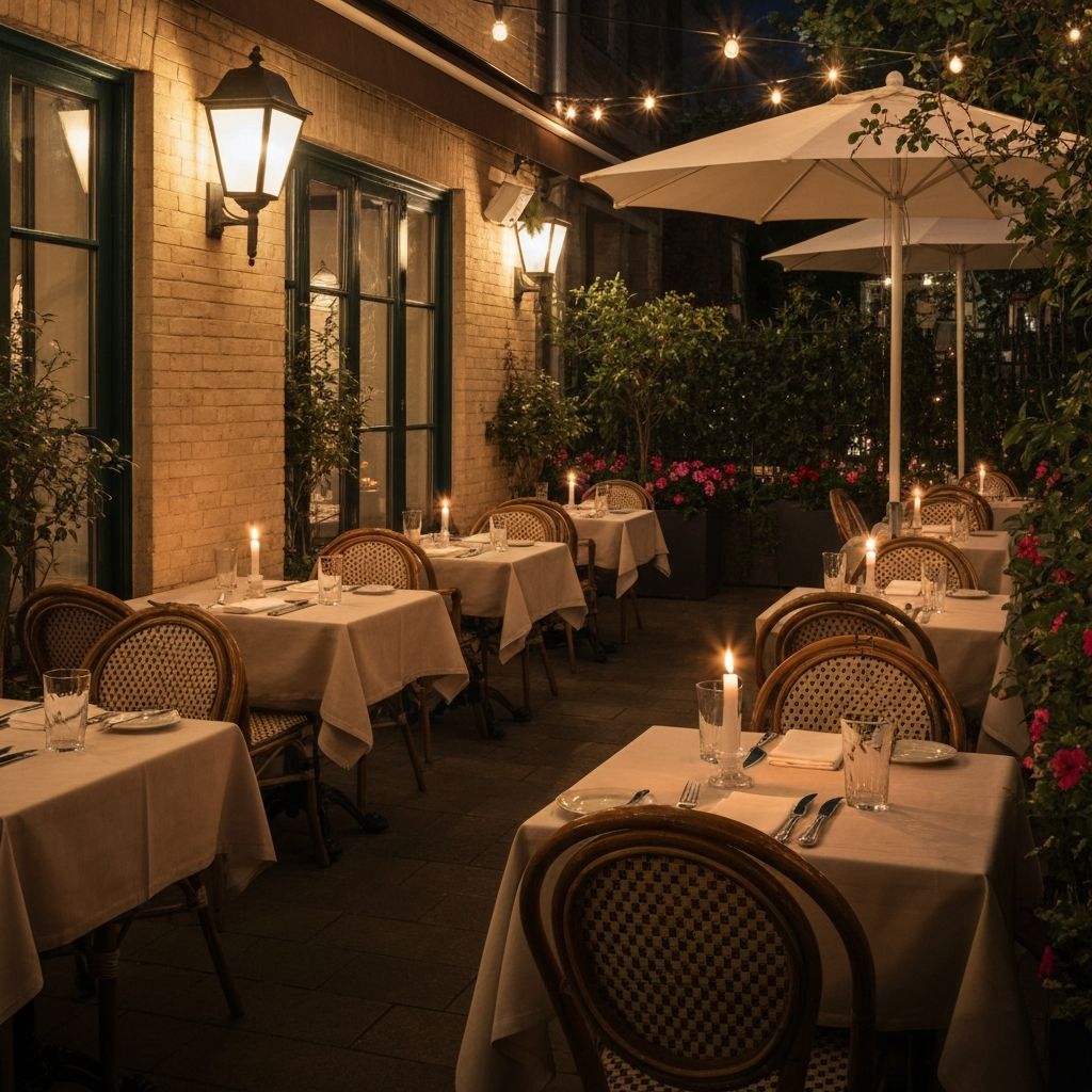 Terrasse am Abend
